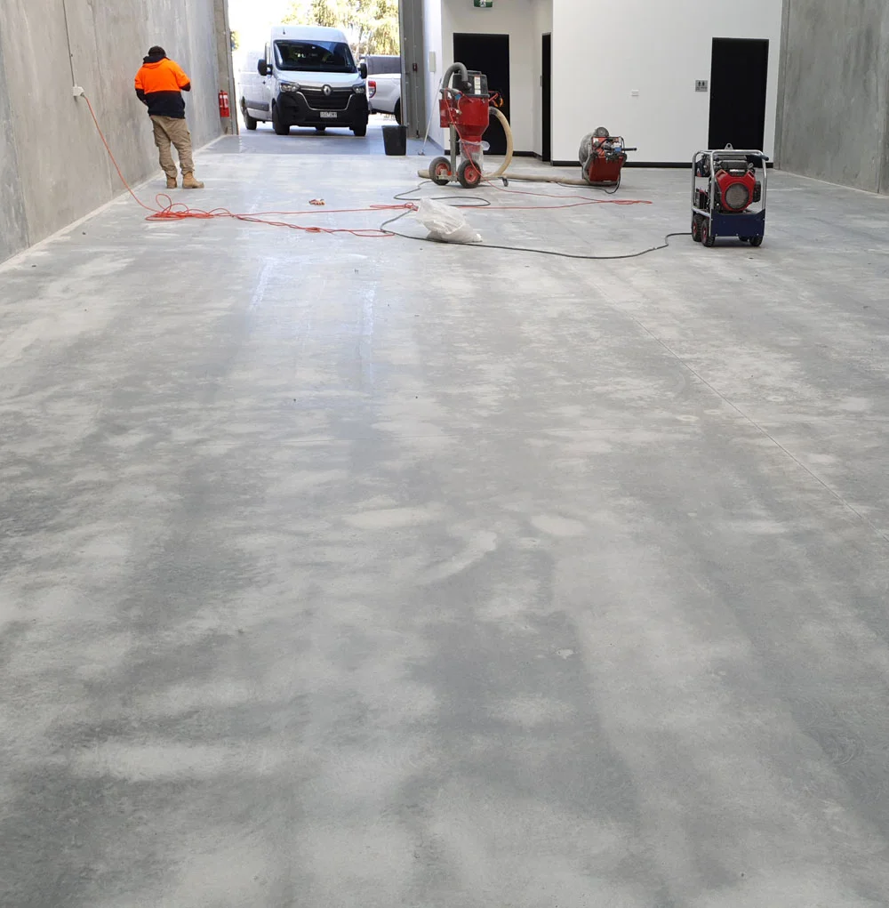 worker doing grinding work